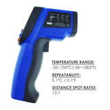 THE - 34 - 50~750°C/ - 58~1382°F Non Contact Digital IR Infrared Laser Thermometer 12:1 DS Pyrometer - Gain Express