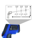 THE - 34 - 50~750°C/ - 58~1382°F Non Contact Digital IR Infrared Laser Thermometer 12:1 DS Pyrometer - Gain Express