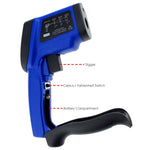 THE - 34 - 50~750°C/ - 58~1382°F Non Contact Digital IR Infrared Laser Thermometer 12:1 DS Pyrometer - Gain Express