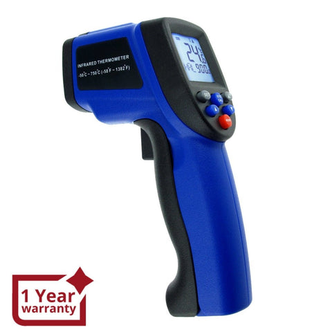 THE - 34 - 50~750°C/ - 58~1382°F Non Contact Digital IR Infrared Laser Thermometer 12:1 DS Pyrometer - Gain Express