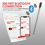 THE - 387 Smart Bluetooth Meat Thermometer 500FT Wireless Range for BBQ, Oven, Smoker, Grilling, Kitchen Food Temperature Measure - Gain Express