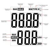 THE - 39 LCD Digital Humidity and Temperature Meter Gauge 2 in 1 Measure Thermometer with Type K Thermocouple Sensor Probe, 10~98%RH, - 10~50°C (14~122°F), - 30~1000°C ( - 22~1832°F) K - type - Gain Express