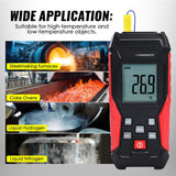 THE - 418_1P Digital K - Type Thermocouple Thermometer with Wired and Stainless Steel Probe, High and Low Temperature Measurement for High - Temp Furnaces and Ovens or Low - Temp Liquid Nitrogen etc - Gain Express