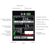 TM - 190 Multi - Field EMF Meter RF Gauss Meter Electromagnetic Electric RF Field Strength Tester with Warning Indicator - Gain Express