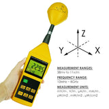 TM - 196 Triaxial Tri - Axis RF Field Strength Meter Electromagnetic Radiation Tester Detector 10MHz to 8GHz with Alarm and Tripod Mounting, Compact, MIni - Gain Express