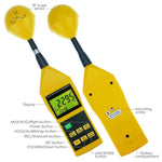 TM - 196 Triaxial Tri - Axis RF Field Strength Meter Electromagnetic Radiation Tester Detector 10MHz to 8GHz with Alarm and Tripod Mounting, Compact, MIni - Gain Express