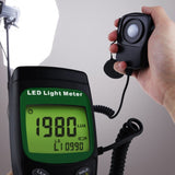 TM - 209 Digital LED Light LUX / FC (Footcandle) Meter Luminous Intensity Measurement Luxmeter 400000 Lux 40000 FC Measure Handheld Illuminance Tester - Gain Express