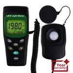 TM - 209 Digital LED Light LUX / FC (Footcandle) Meter Luminous Intensity Measurement Luxmeter 400000 Lux 40000 FC Measure Handheld Illuminance Tester - Gain Express