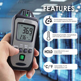 TM - 730 Digital Pocket Size Thermo - Hygrometer Temperature Meter Humidity Tester with Wet Bulb and Dew Point Measurement - Gain Express