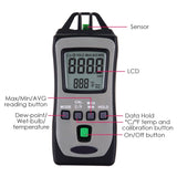 TM - 730 Digital Pocket Size Thermo - Hygrometer Temperature Meter Humidity Tester with Wet Bulb and Dew Point Measurement - Gain Express