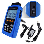 TM - 747D Digital 4 - Channel K /J/ T / E/ R / S/ N Type Thermocouple Thermometer Datalogger 16,800 Data Logging T1/T2, T3/T4 Input Terminal Data Logger - Gain Express