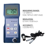 TM - 8811 Digital Ultrasonic Thickness Gauge Meter 1.5 - 200mm - Gain Express