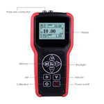 TMG - 4001 Ultrasonic Metal Steel Aluminum Glass Fiber Thickness Velocity Gauge Meter Tester with Backlight Internal Memory 100000 LCD - Gain Express