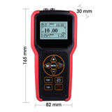 TMG - 4002 Ultrasonic Metal Steel Aluminum Thickness Gauge Meter Tester with USB Port Internal Memory 100,000 Data LCD Auto Probe Zero Calibration - Gain Express