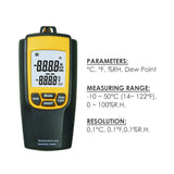 VA - 8010 Digital Air Temperature Humidity Meter Thermometer °C / °F Tester w/ Dew Point CE Marking LCD Display - Gain Express