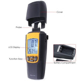 VA - 8040 Moisture & Temperature Meter °C °F Wood Bricks Concrete Cement Lime Mortar CE Marking Dual Meter Tester - Gain Express