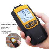 VA - 8040 Moisture & Temperature Meter °C °F Wood Bricks Concrete Cement Lime Mortar CE Marking Dual Meter Tester - Gain Express