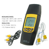 VA - 8060 Digital K or J Type Thermometer Thermocouple with 4 Probes Large LCD Display Meter Tester Backlight - Gain Express