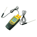 VA - 8060 Digital K or J Type Thermometer Thermocouple with 4 Probes Large LCD Display Meter Tester Backlight - Gain Express