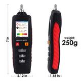 VBT - 281 Digital Vibration Meter Piezoelectric Vibrometer Gauge Colored Flip Display Acceleration Velocity and Displacement Measurement with Short / Long Probe Portable Symmetrical Shape - Gain Express