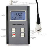 VM - 6370 Vibration Meter Piezoelectric Sensor Displacement Velocity Acceleration 10Hz~10kHz Range - Gain Express