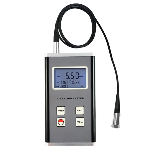 VM - 6370 Vibration Meter Piezoelectric Sensor Displacement Velocity Acceleration 10Hz~10kHz Range - Gain Express