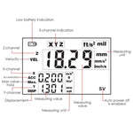 VM - 6380 - 3 Landtek Multi Channel Vibration Meter, Piezoelectric Sensor Transducer 10Hz~10kHz Frequency, Digital Velocity Acceleration Displacement Measurement Gauge - Gain Express