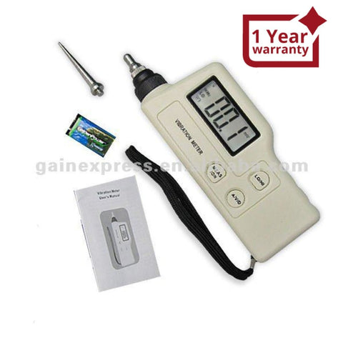 VM63A Handheld Digital Vibration Sensor Meter Tester Vibrometer Analyzer Acceleration Velocity Displacement - Gain Express