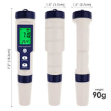 WQM - 303 Pentype Multi - Paramater 5 - in - 1 Water Quality Tester (pH / TDS / EC / Temp / Salinity) Waterproof Digital Meter Research Household Industrial Laboratory Analysis - Gain Express