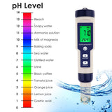 WQM - 303 Pentype Multi - Paramater 5 - in - 1 Water Quality Tester (pH / TDS / EC / Temp / Salinity) Waterproof Digital Meter Research Household Industrial Laboratory Analysis - Gain Express