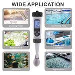 WQM - 354 Water Quality Tester 4 - in - 1 TDS Temperature S.G Salt Salinity Meter with ATC for Testing Drinking Water, Aquaculture, Aquarium, Hydroponics, Swimming Pools - Gain Express