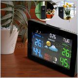 WS - 001 - 1S DCF RCC Desktop Weather Forecast Station Thermometer Barometer Temperature Monitor - Gain Express