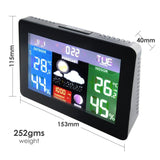 WS - 001 - EU_2S DCF RCC Desktop Digital Weather Forecast Station Barometer with 2 Sensors 220V Only - Gain Express