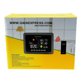 WS - 104_EU_3S Weather Station Indoor Outdoor Temperature Humidity RCC DCF 3 Wireless Remote Sensors - Gain Express