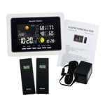 WS - 104_US_2S Wireless Weather Station Temperature Humidity WWVB 2 Remote Sensor Indoor Outdoor 110V ONLY - Gain Express