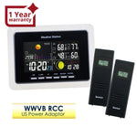 WS - 104_US_2S Wireless Weather Station Temperature Humidity WWVB 2 Remote Sensor Indoor Outdoor 110V ONLY - Gain Express