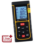 X01RZ - E80II Digital 80M/262ft Laser Measuring Tape Distance Meter, Range Finder Device with Backlight & Bubble Level, ±2mm accuracy - Gain Express