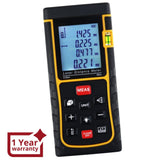 X01RZ - E80II Digital 80M/262ft Laser Measuring Tape Distance Meter, Range Finder Device with Backlight & Bubble Level, ±2mm accuracy - Gain Express