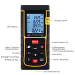 X01RZ - E80II Digital 80M/262ft Laser Measuring Tape Distance Meter, Range Finder Device with Backlight & Bubble Level, ±2mm accuracy - Gain Express