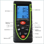 X01RZ40 40M Meter ±2mm Accuracy Laser Distance w/ Bubble Spirit level - Gain Express