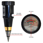 ZD - 05 Waterproof 2in1 Dual Soil pH Level Moisture Meter - Gain Express