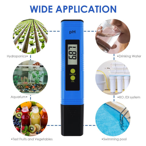 5 in 1 pH Tester for Water, Digital PH Tester Pen 0.01 High Accuracy Water  Testing Kits with ATC/EC/TDS/Temp for Hydroponic, Water Quality Monitor