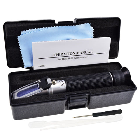 Alcohol Refractometer Dual Scale with ATC 0~80% Range – Gain Express