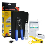 Nf-1202 Combo Set Network Cable Tester Tool Kit - Crimping Crimper Punch Down Wire Stripper Cutter