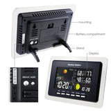 Ws-104_Us_2S Wireless Weather Station Temperature Humidity Wwvb 2 Remote Sensor Indoor Outdoor 110V