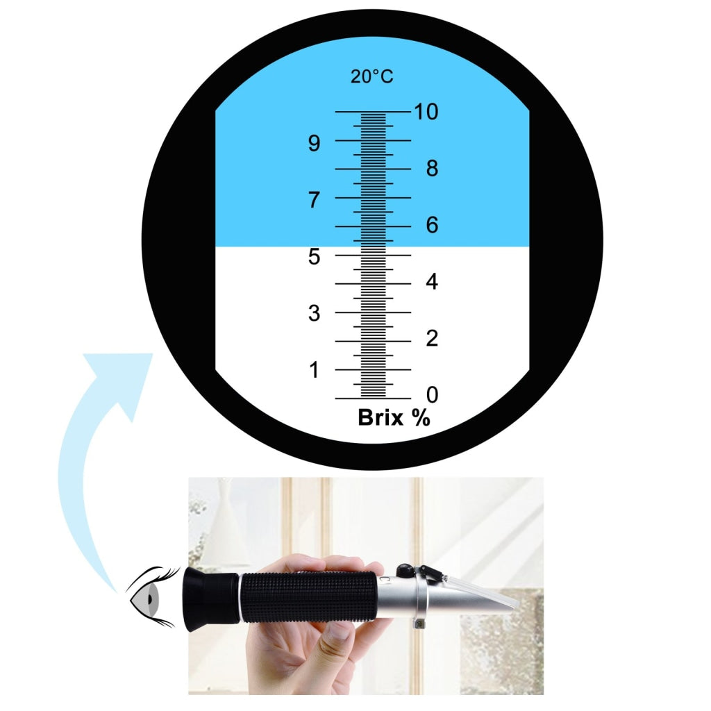 Medline™ Réfractomètre pour alcool Technico™ DIGIT 30-140 OECHSLE Plage  Brix : 0 à 32, 30 à 140 degrés Oechsle Réfractomètres portables