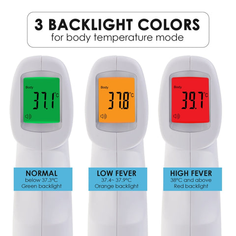 THE-292 Non Contact IR Forehead Thermometer Human Body and Object Temp