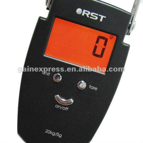 RST-08081 Digital Weight Luggage Fishing Hanging Scale 20kg lb oz – Gain  Express