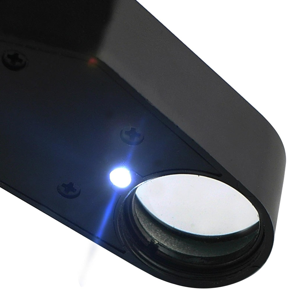 Gm10 Mini 10x Jeweler Loupe Magnifier + 6 LED Light, 21mm Lens