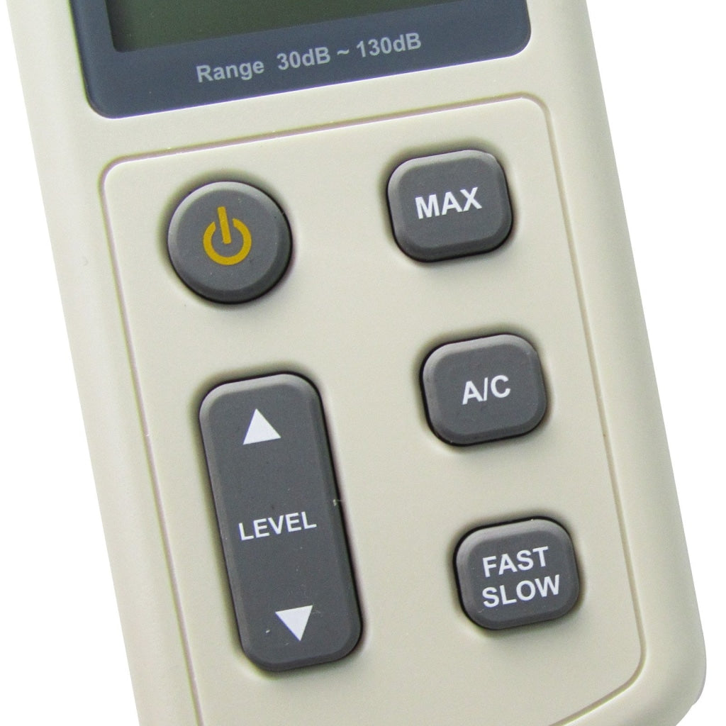 Sonomètre/Décibelmètre digital LCD 30-130dB ±1,5 dB (J-1352)
